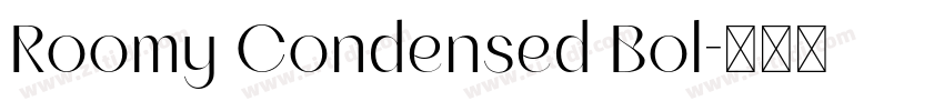 Roomy Condensed Bol字体转换